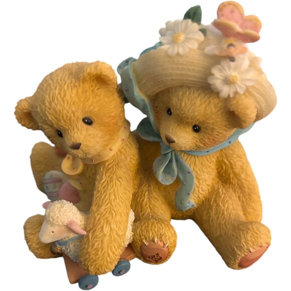 CHERISHED TEDDIES CHELSEA & DAISY OLD FRIENDS ALWAYS FIND THEIR WAY FIGURINE - Picture 1 of 3